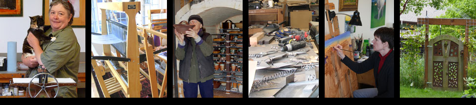 Scenes from the Whidbey Art Trail